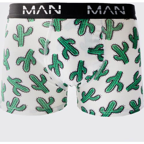 Boxer à imprimé cactus - MAN - S - Boohooman - Modalova