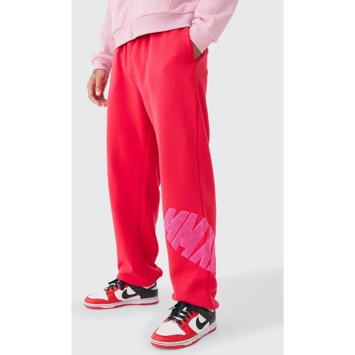 Jogging oversize en polaire - M - Boohooman - Modalova