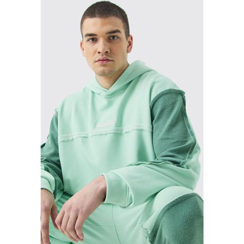 Tall - Sweat à capuche oversize à bords bruts homme - S - Boohooman - Modalova