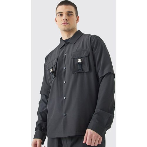 Tall - Veste Harrington technique homme - S - Boohooman - Modalova