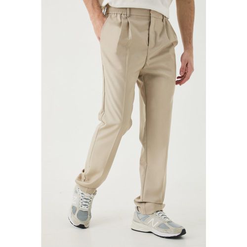 Pantalon droit plissé confort - 28 - Boohooman - Modalova