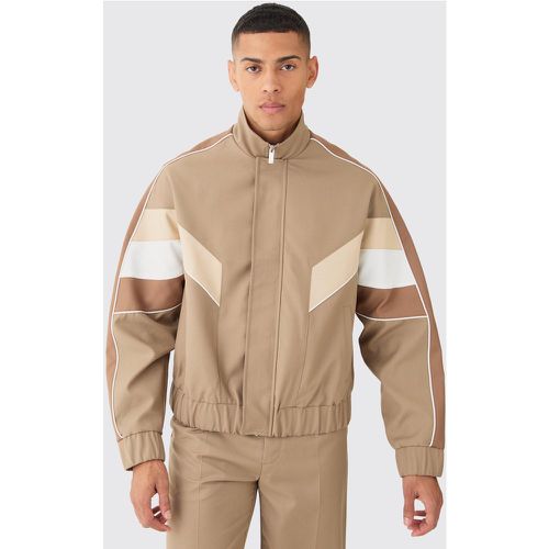 Veste de survêtement color block - 34 - Boohooman - Modalova