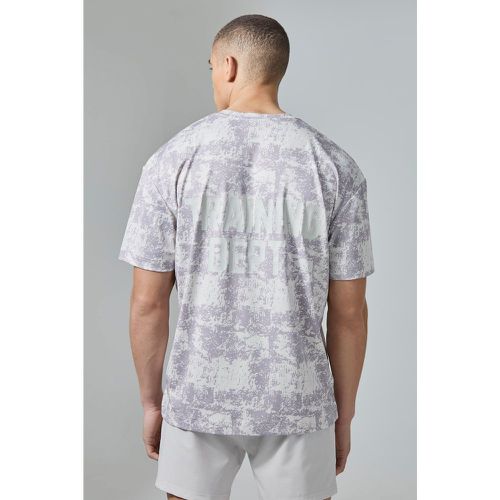 T-shirt de sport oversize à imprimé camouflage - L - Boohooman - Modalova