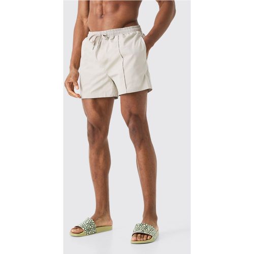 Short de bain court habillé à pinces - M - Boohooman - Modalova