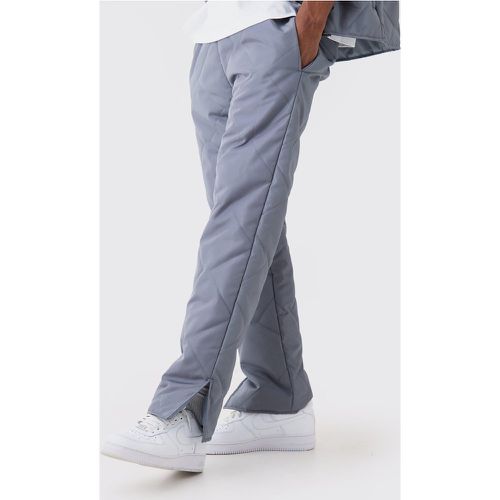 Pantalon droit matelassé - L - Boohooman - Modalova