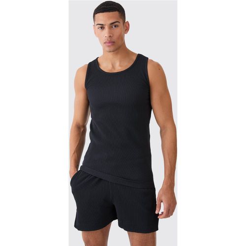 Débardeur moulant et short de running - L - Boohooman - Modalova