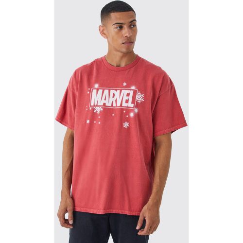 T-shirt oversize à imprimé Marvel - S - Boohooman - Modalova