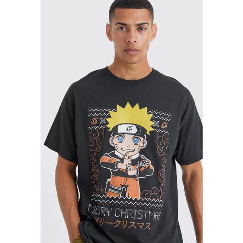 T-shirt oversize à imprimé Naruto - Boohooman - Modalova