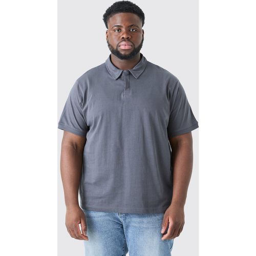 Grande taille - Polo boutonné - XXL - Boohooman - Modalova