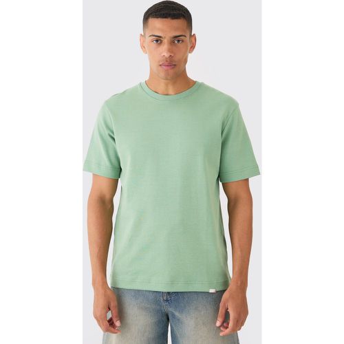 T-shirt oversize à surpiqûres - MAN - S - Boohooman - Modalova