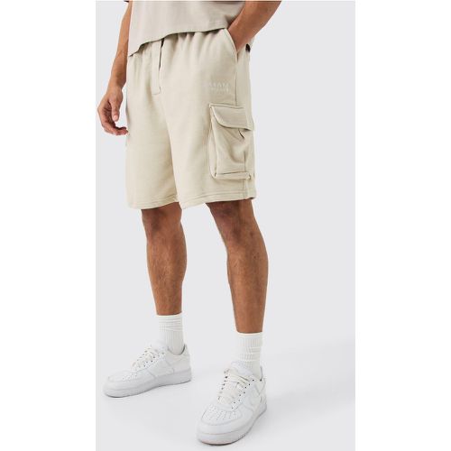 Oversized Drop Crotch Man Cargo Pocket Jersey Shorts - Boohooman - Modalova