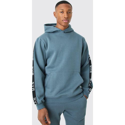 Sweat à capuche cintré à bandes latérales - MAN homme - S - Boohooman - Modalova