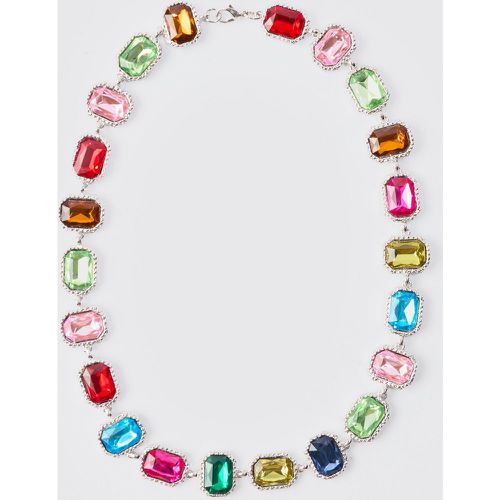 Stone Multicolour Necklace - Boohooman - Modalova