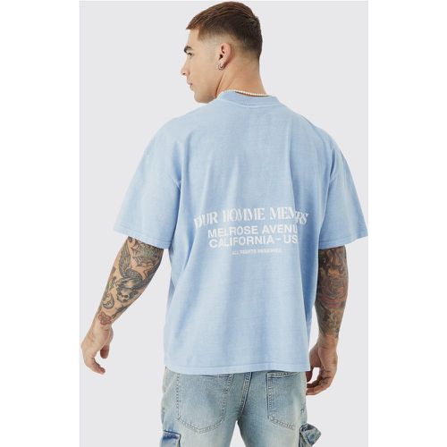 T-shirt épais surteint imprimé - M - Boohooman - Modalova