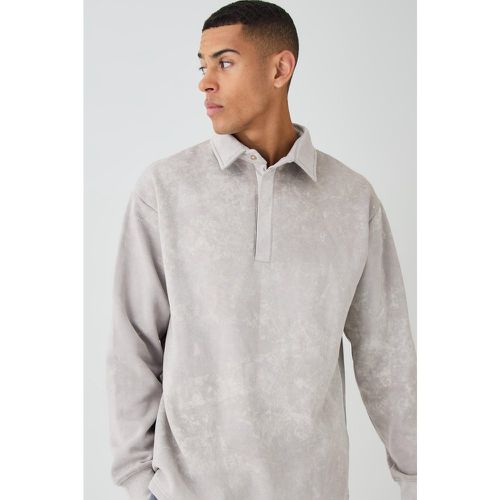 Polo oversize délavé - M - Boohooman - Modalova