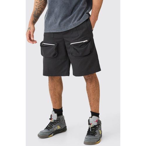 Short cargo en nylon à taille élastiquée - S - Boohooman - Modalova