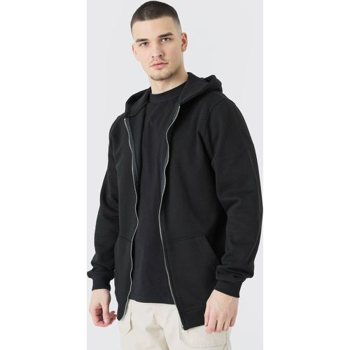 Tall - Sweat à capuche zippé basique homme - S - Boohooman - Modalova