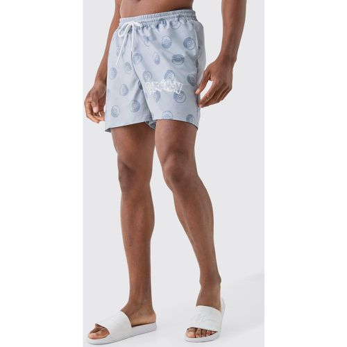 Short de bain court à imprimé camouflage - S - Boohooman - Modalova