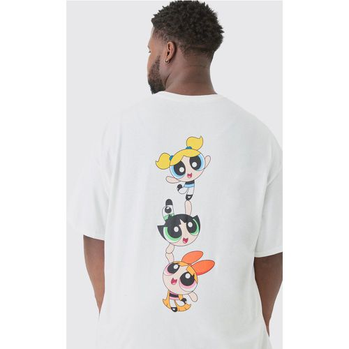 Plus Oversized Powerpuff Girls License T-shirt White - - XXXL - Boohooman - Modalova