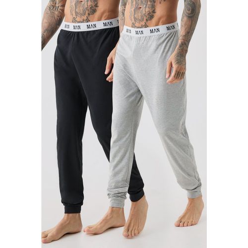 Tall - Lot de 2 joggings confort - MAN - L - Boohooman - Modalova