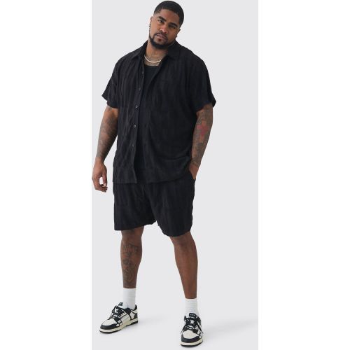 Grande taille - Ensemble avec chemise éponge et short - MAN - XXXL - Boohooman - Modalova