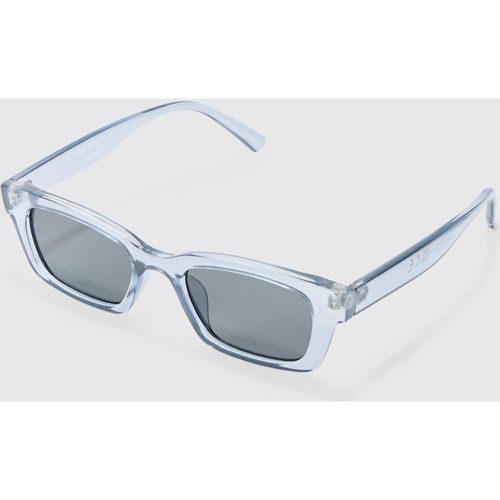 Chunky Plastic Smoke Lens Sunglasses In Grey - Boohooman - Modalova