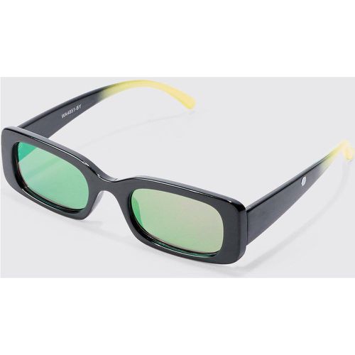 Chunky Ombre Frame Sunglasses In Black - Boohooman - Modalova