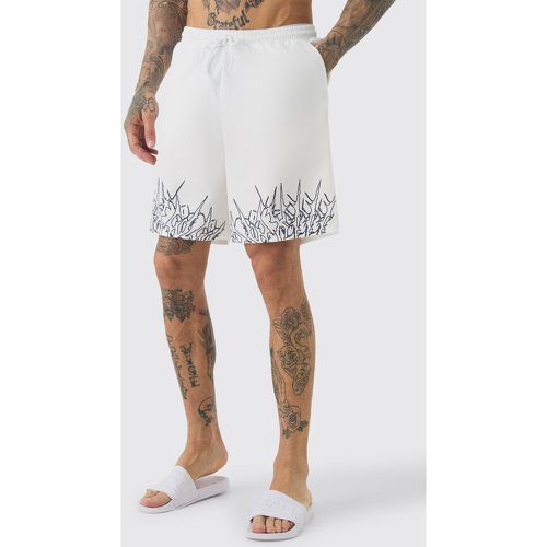 Tall - Short de bain imprimé - L - Boohooman - Modalova