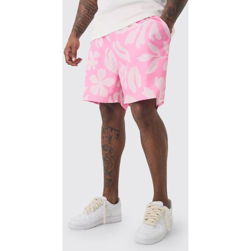 Grande taille - Short de bain à imprimé palmier - XXL - Boohooman - Modalova