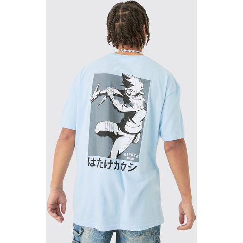 T-shirt oversize délavé à imprimé Naruto - S - Boohooman - Modalova