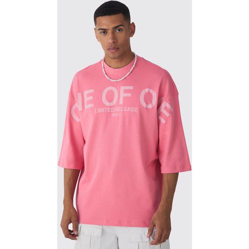 T-shirt oversize imprimé à col montant - L - Boohooman - Modalova