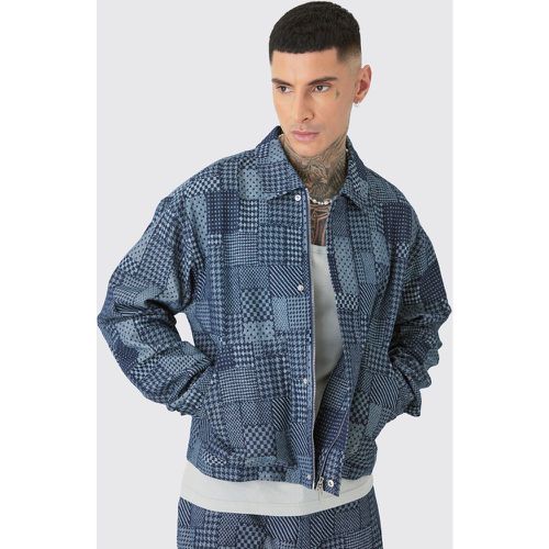 Tall - Veste oversize en jean homme - S - Boohooman - Modalova