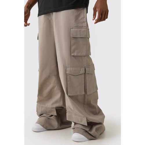 Tall - Pantalon cargo baggy à poches multiples - 32 - Boohooman - Modalova