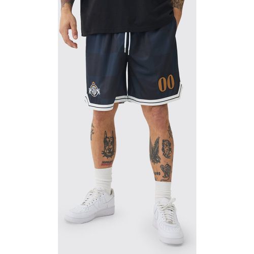 Short de basket long à broderie piqué - XL - Boohooman - Modalova