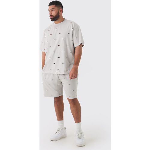 Grande taille - Ensemble oversize surteint à déchirures - XXXL - Boohooman - Modalova