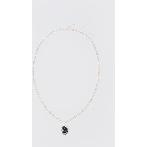 Collier en chaîne à pendentif marbre - ONE SIZE - Boohooman - Modalova