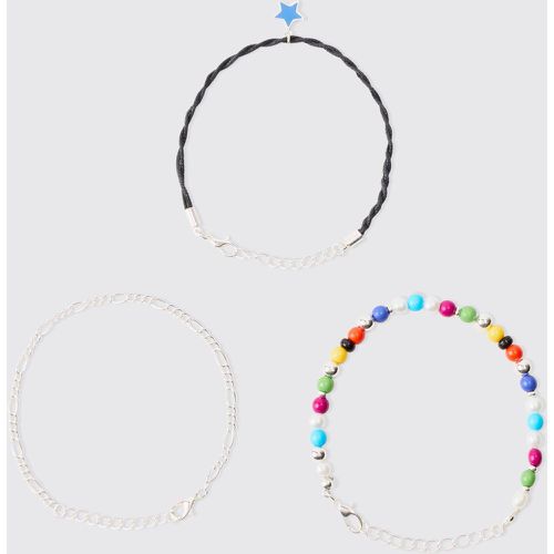 Lot de 3 bracelets à pendentif étoile - ONE SIZE - Boohooman - Modalova