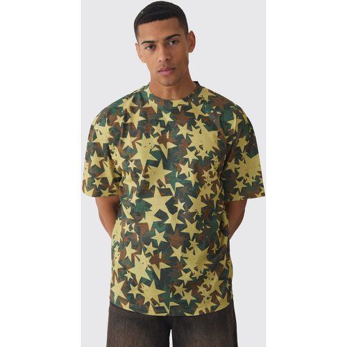 T-shirt oversize à col montant - XL - Boohooman - Modalova