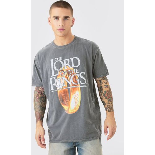 Oversized Lord Of The Rings Wash License T-shirt - Boohooman - Modalova
