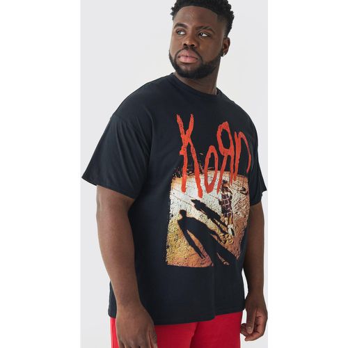 Plus Korn License Print T-shirt - - XXXL - Boohooman - Modalova