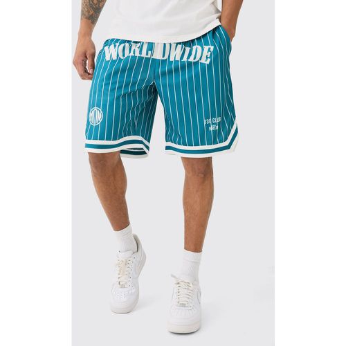 Short de basket à rayures - L - Boohooman - Modalova