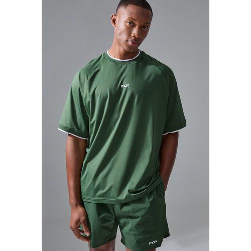 T-shirt de sport oversize performance - MAN homme - L - Boohooman - Modalova