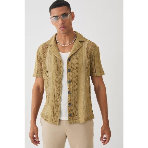 Chemise en crochet - L - Boohooman - Modalova