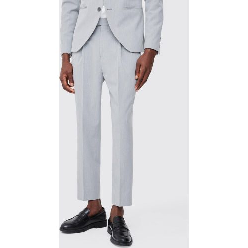 Pantalon de costume fuselé taille haute - 28 - Boohooman - Modalova