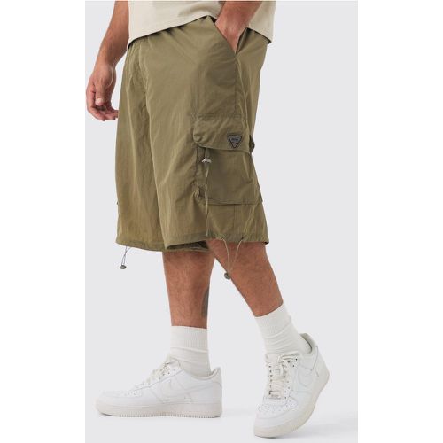 Grande taille - Short cargo plissé en - XXXL - Boohooman - Modalova