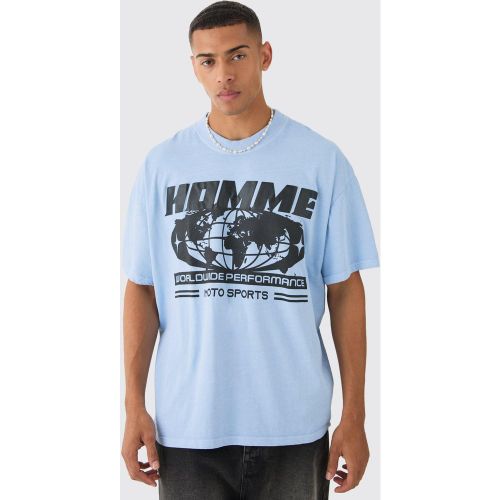 T-shirt cintré imprimé - S - Boohooman - Modalova