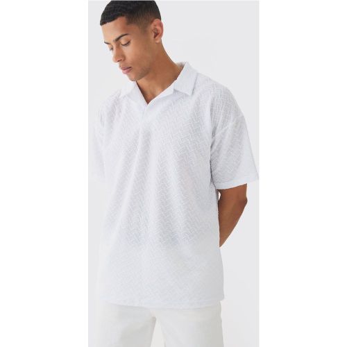 Polo oversize texturé - S - Boohooman - Modalova