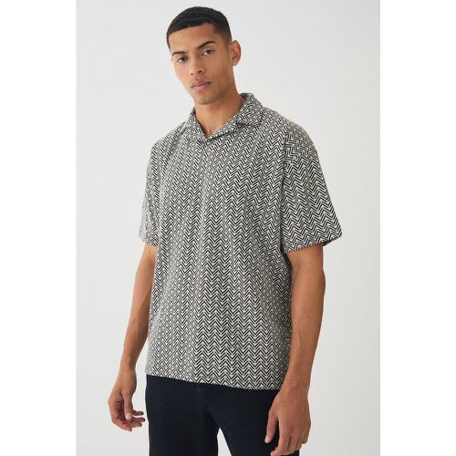 Polo oversize rayé - S - Boohooman - Modalova