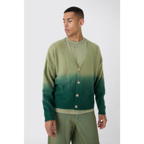 Cardigan oversize en maille brossée - M - Boohooman - Modalova