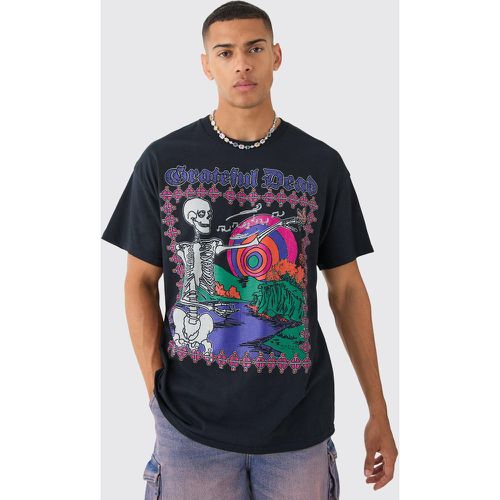 T-shirt oversize à imprimé Greatful Dead - S - Boohooman - Modalova